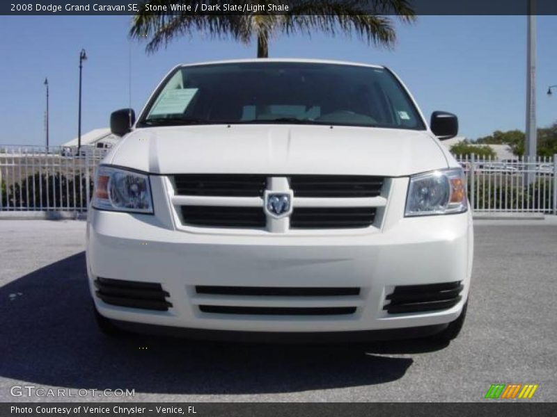 Stone White / Dark Slate/Light Shale 2008 Dodge Grand Caravan SE