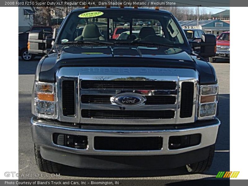 Dark Shadow Grey Metallic / Medium Stone 2008 Ford F250 Super Duty XLT Regular Cab 4x4