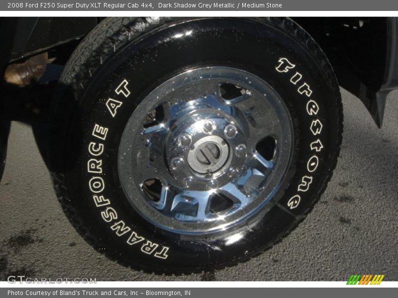 Dark Shadow Grey Metallic / Medium Stone 2008 Ford F250 Super Duty XLT Regular Cab 4x4