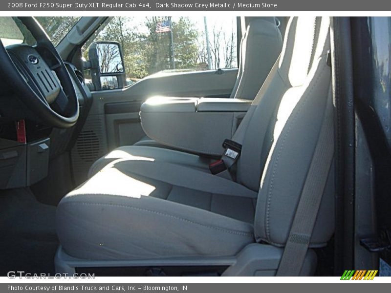 Dark Shadow Grey Metallic / Medium Stone 2008 Ford F250 Super Duty XLT Regular Cab 4x4