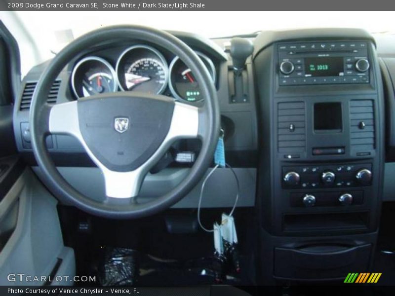 Stone White / Dark Slate/Light Shale 2008 Dodge Grand Caravan SE