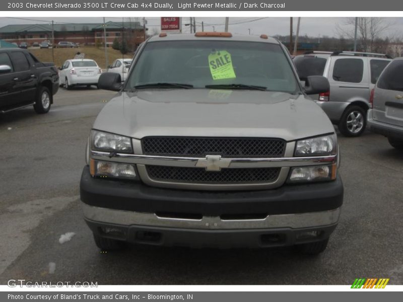Light Pewter Metallic / Dark Charcoal 2003 Chevrolet Silverado 3500 LT Crew Cab 4x4 Dually