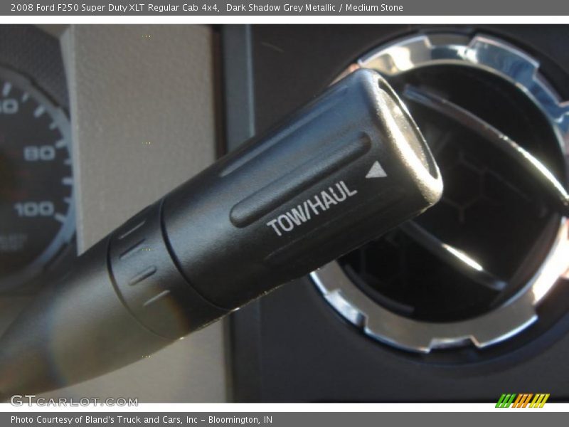Dark Shadow Grey Metallic / Medium Stone 2008 Ford F250 Super Duty XLT Regular Cab 4x4