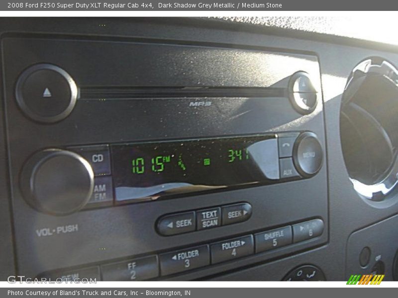 Dark Shadow Grey Metallic / Medium Stone 2008 Ford F250 Super Duty XLT Regular Cab 4x4
