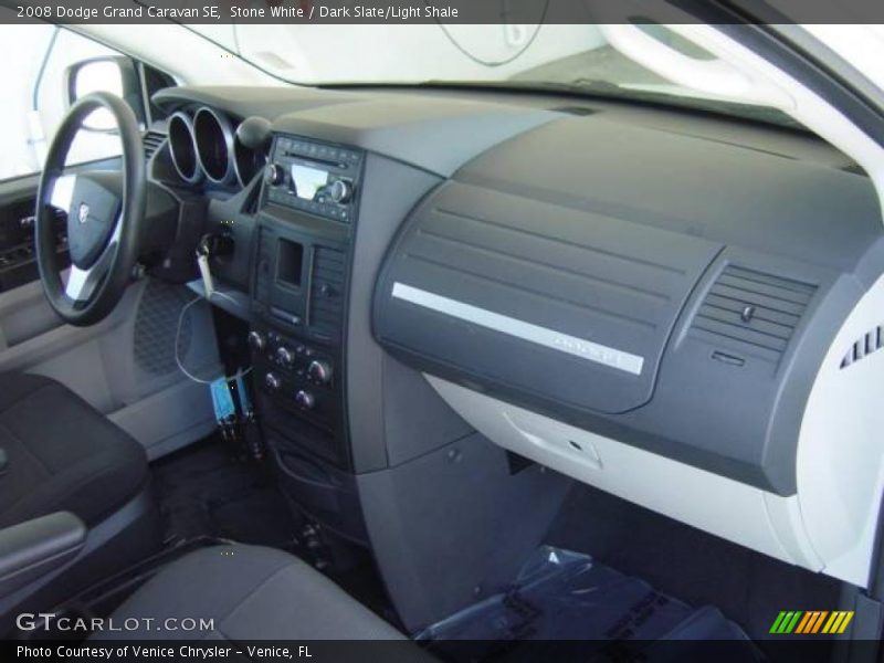 Stone White / Dark Slate/Light Shale 2008 Dodge Grand Caravan SE