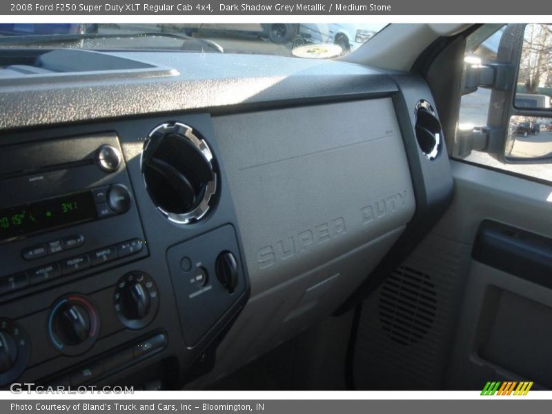 Dark Shadow Grey Metallic / Medium Stone 2008 Ford F250 Super Duty XLT Regular Cab 4x4