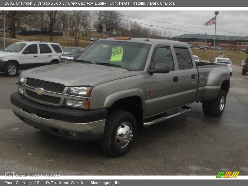 Light Pewter Metallic / Dark Charcoal 2003 Chevrolet Silverado 3500 LT Crew Cab 4x4 Dually