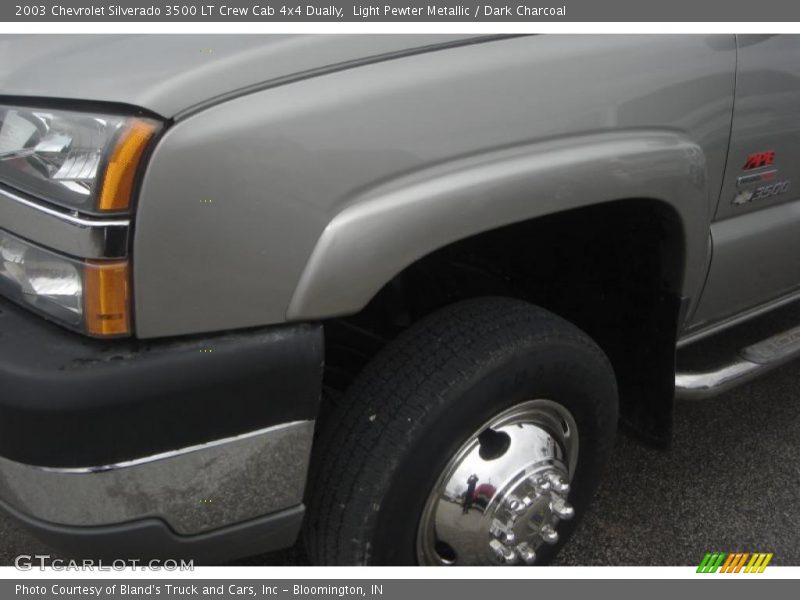 Light Pewter Metallic / Dark Charcoal 2003 Chevrolet Silverado 3500 LT Crew Cab 4x4 Dually