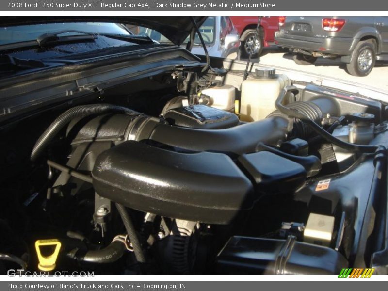 Dark Shadow Grey Metallic / Medium Stone 2008 Ford F250 Super Duty XLT Regular Cab 4x4