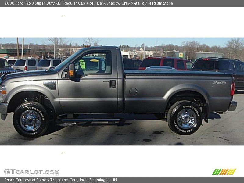 Dark Shadow Grey Metallic / Medium Stone 2008 Ford F250 Super Duty XLT Regular Cab 4x4