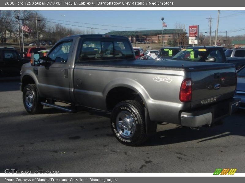 Dark Shadow Grey Metallic / Medium Stone 2008 Ford F250 Super Duty XLT Regular Cab 4x4