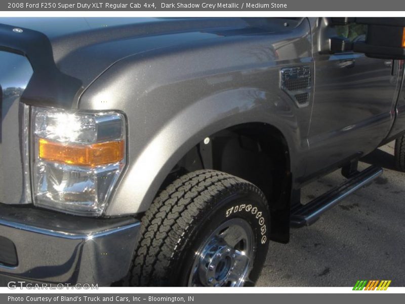 Dark Shadow Grey Metallic / Medium Stone 2008 Ford F250 Super Duty XLT Regular Cab 4x4