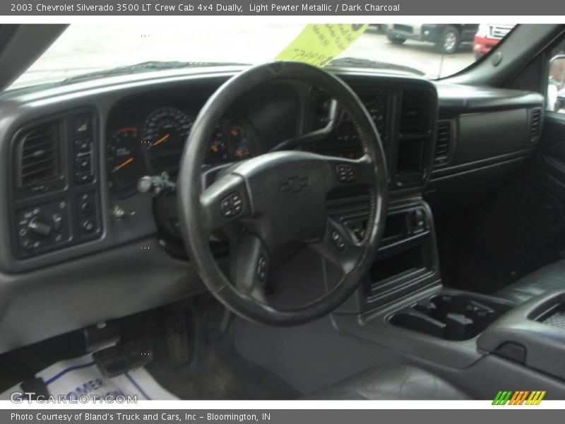 Light Pewter Metallic / Dark Charcoal 2003 Chevrolet Silverado 3500 LT Crew Cab 4x4 Dually