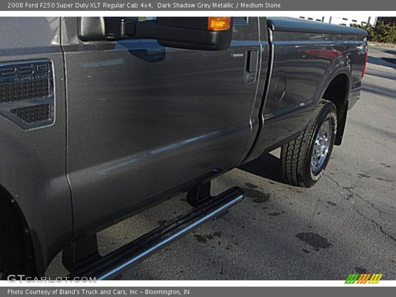 Dark Shadow Grey Metallic / Medium Stone 2008 Ford F250 Super Duty XLT Regular Cab 4x4