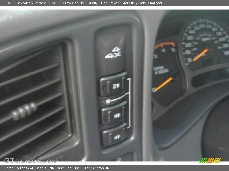 Light Pewter Metallic / Dark Charcoal 2003 Chevrolet Silverado 3500 LT Crew Cab 4x4 Dually
