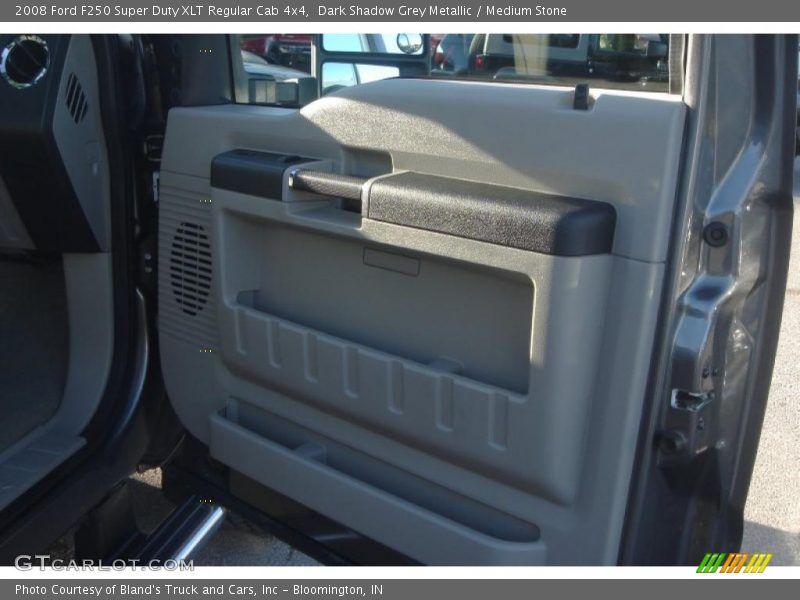 Dark Shadow Grey Metallic / Medium Stone 2008 Ford F250 Super Duty XLT Regular Cab 4x4