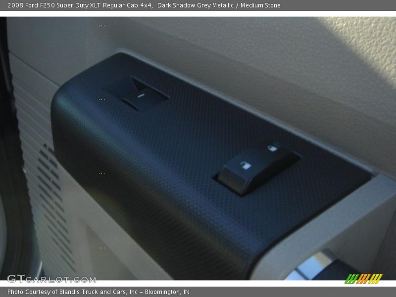 Dark Shadow Grey Metallic / Medium Stone 2008 Ford F250 Super Duty XLT Regular Cab 4x4