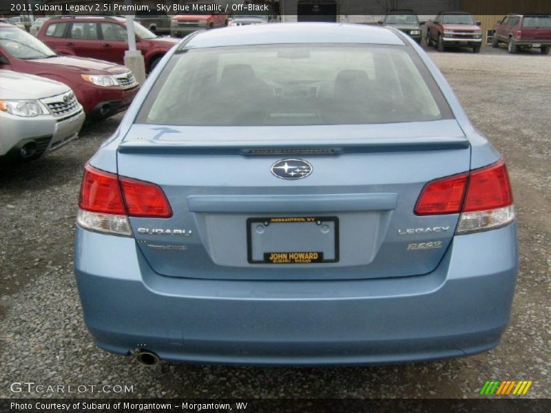 Sky Blue Metallic / Off-Black 2011 Subaru Legacy 2.5i Premium