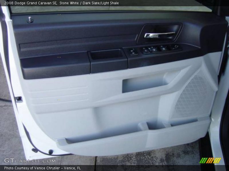 Stone White / Dark Slate/Light Shale 2008 Dodge Grand Caravan SE