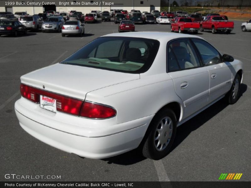Bright White Diamond / Taupe 1999 Buick Century Custom