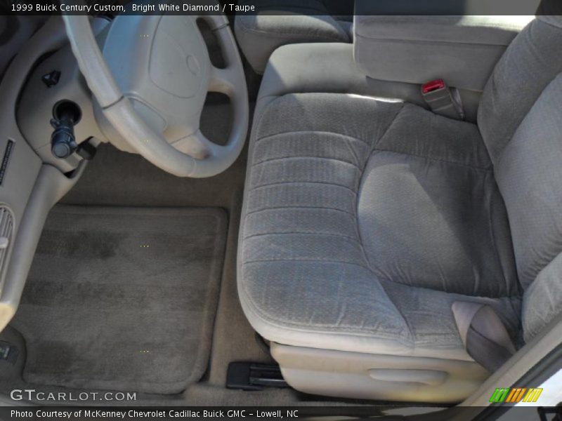 Bright White Diamond / Taupe 1999 Buick Century Custom