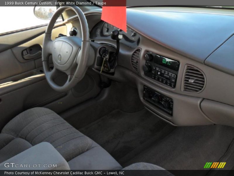 Bright White Diamond / Taupe 1999 Buick Century Custom