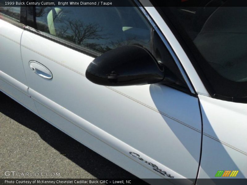Bright White Diamond / Taupe 1999 Buick Century Custom