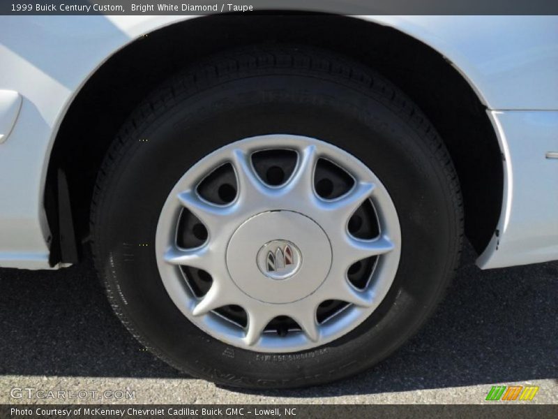 Bright White Diamond / Taupe 1999 Buick Century Custom