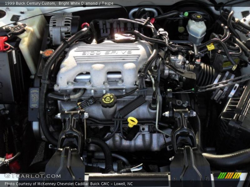 Bright White Diamond / Taupe 1999 Buick Century Custom