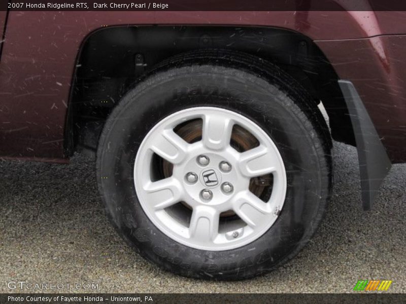 Dark Cherry Pearl / Beige 2007 Honda Ridgeline RTS