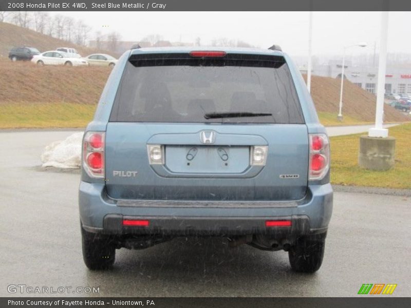 Steel Blue Metallic / Gray 2008 Honda Pilot EX 4WD