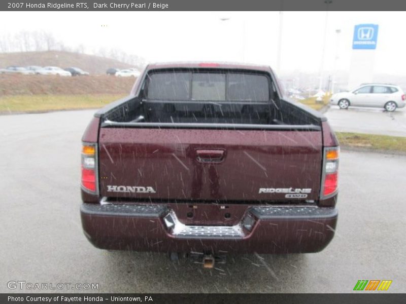 Dark Cherry Pearl / Beige 2007 Honda Ridgeline RTS