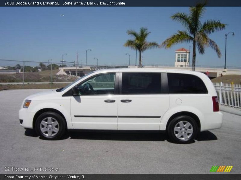 Stone White / Dark Slate/Light Shale 2008 Dodge Grand Caravan SE