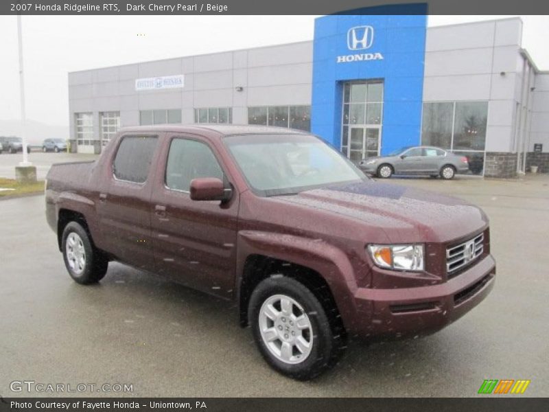 Dark Cherry Pearl / Beige 2007 Honda Ridgeline RTS