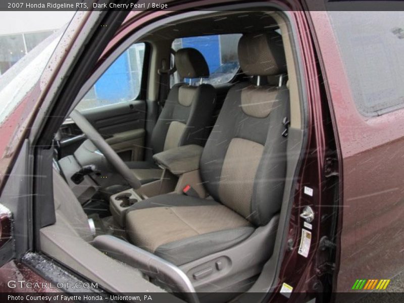 Dark Cherry Pearl / Beige 2007 Honda Ridgeline RTS