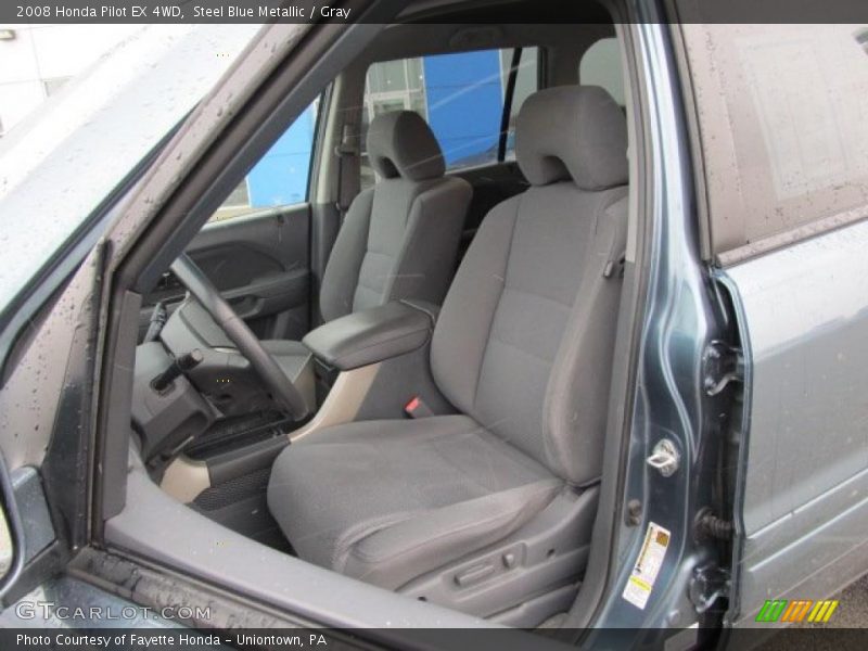 Steel Blue Metallic / Gray 2008 Honda Pilot EX 4WD