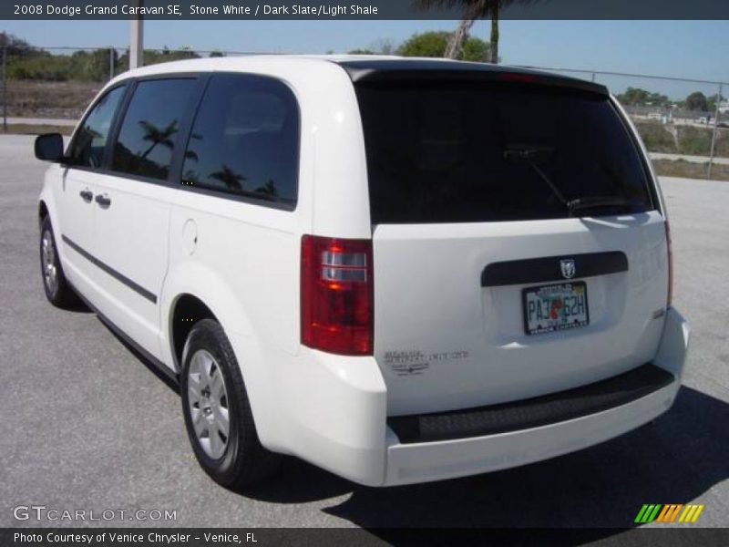 Stone White / Dark Slate/Light Shale 2008 Dodge Grand Caravan SE
