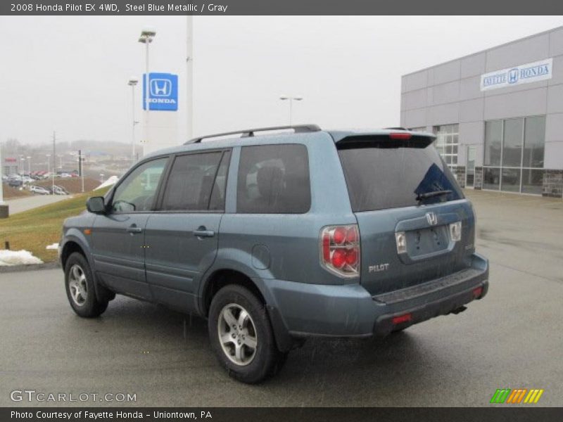 Steel Blue Metallic / Gray 2008 Honda Pilot EX 4WD