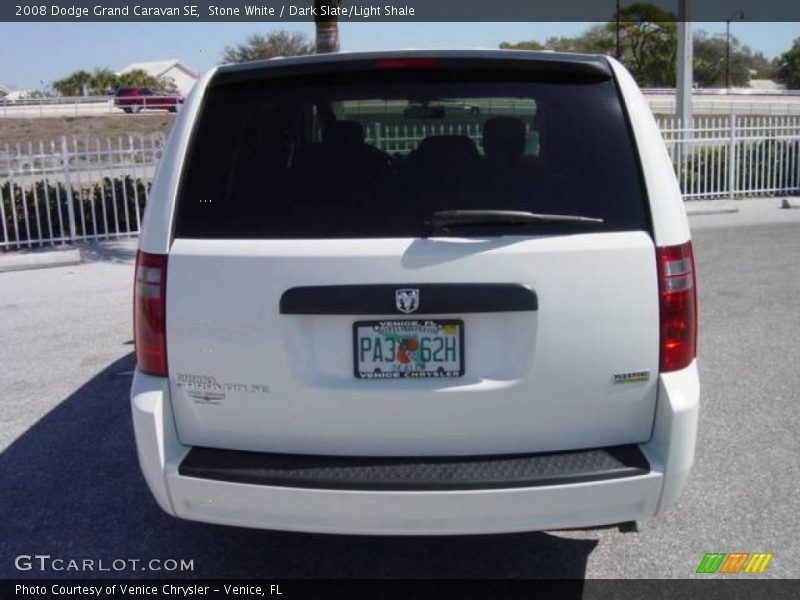 Stone White / Dark Slate/Light Shale 2008 Dodge Grand Caravan SE
