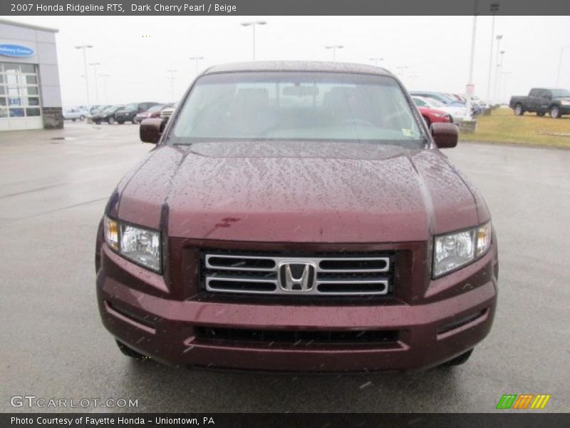 Dark Cherry Pearl / Beige 2007 Honda Ridgeline RTS