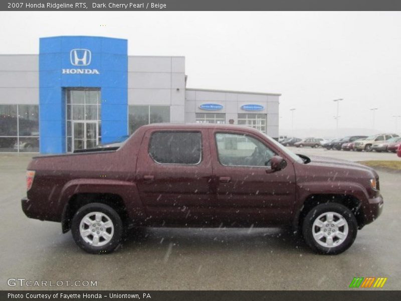 Dark Cherry Pearl / Beige 2007 Honda Ridgeline RTS