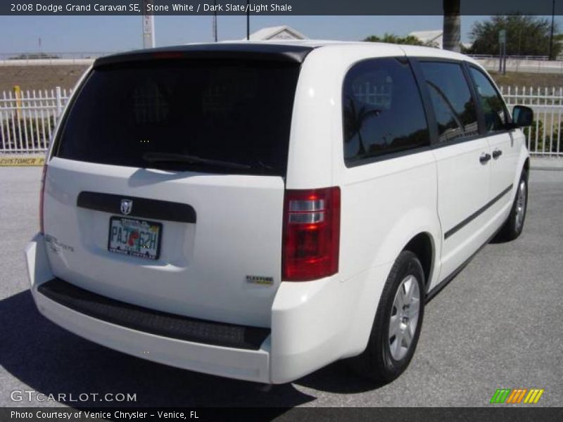Stone White / Dark Slate/Light Shale 2008 Dodge Grand Caravan SE