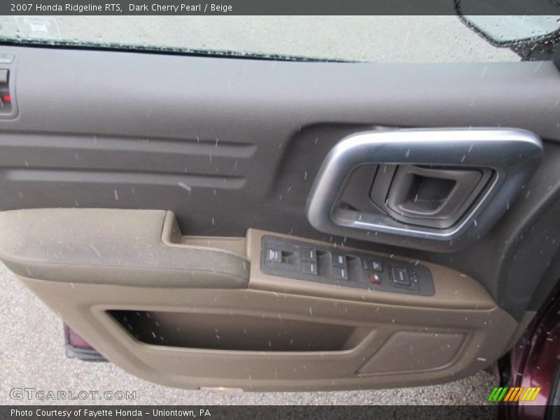 Dark Cherry Pearl / Beige 2007 Honda Ridgeline RTS