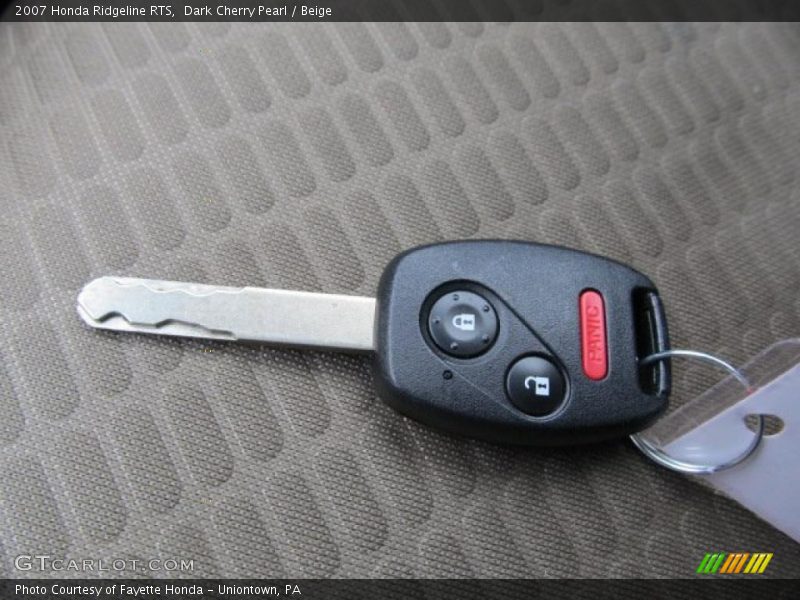 Dark Cherry Pearl / Beige 2007 Honda Ridgeline RTS