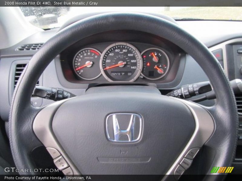 Steel Blue Metallic / Gray 2008 Honda Pilot EX 4WD