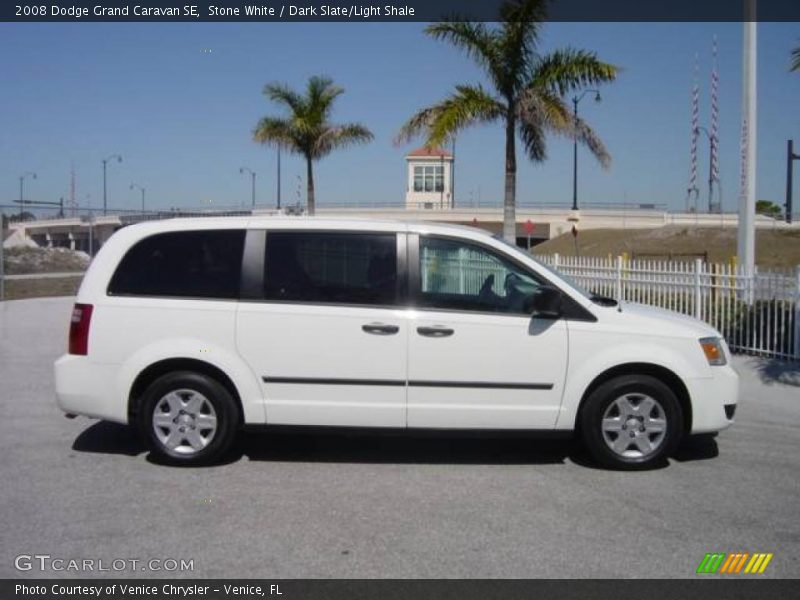 Stone White / Dark Slate/Light Shale 2008 Dodge Grand Caravan SE