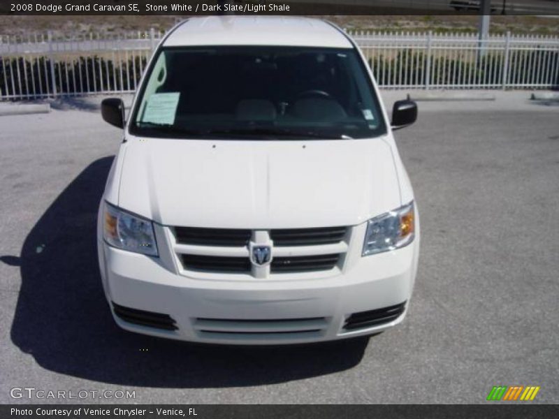 Stone White / Dark Slate/Light Shale 2008 Dodge Grand Caravan SE
