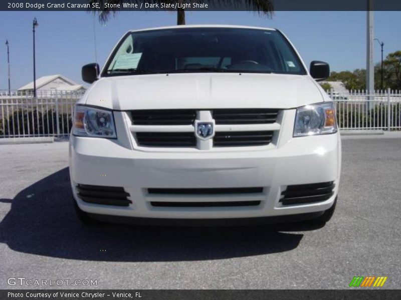 Stone White / Dark Slate/Light Shale 2008 Dodge Grand Caravan SE