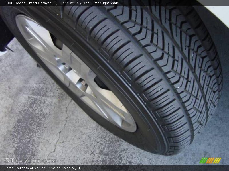 Stone White / Dark Slate/Light Shale 2008 Dodge Grand Caravan SE