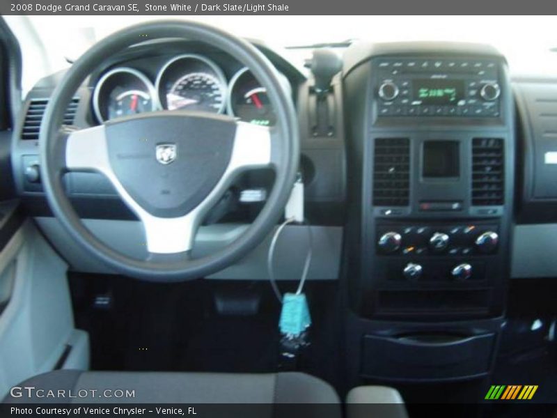 Stone White / Dark Slate/Light Shale 2008 Dodge Grand Caravan SE
